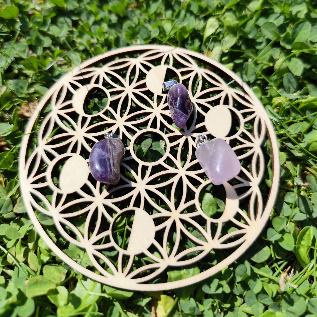 Pendentif Pierre Roulée Améthyste