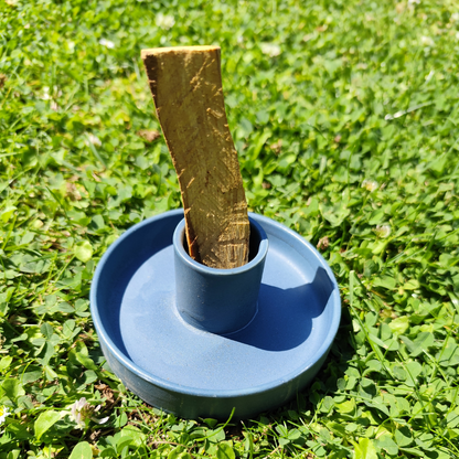 Porte Encens Céramique Bleu pour Palo Santo